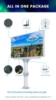 Canbest – panneau d'affichage extérieur P6, contrôle Wifi permanent, publicité numérique, panneau d'affichage monté sur pilier, affichage d'écran Led de rue