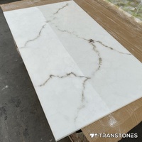 Panneau en résine imitation albâtre, pierre d'albâtre translucide pour mur