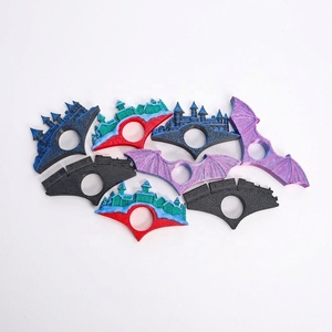 Marcapáginas Giratorio Impreso en 3D con Diseño de Castillo y Alas de Murciélago, Antiestrés, Divertido para Leer, Estilo Gótico Único, Multicolor, PLA - Product Image 1