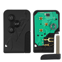 Clé de télécommande de voiture pour Renault Megane 2 Scenic 2 2003-2008 ID46 PCF7947 433MHz Remplacement de la coque de la carte intelligente