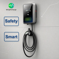 Nueva Estación de Carga para Vehículos Eléctricos RFID Wallbox 22KW AC, Cargador Inteligente con WiFi, APP, OCPP, Pantalla LCD, Certificaciones CE, TUV, UKCA, RoHS, Tipo 1, IP65