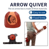 Étui à flèches SPG pour arc à poulies, accessoires en cuir pour arc classique et longbow, sac de rangement pour flèches en fibre de verre et carbone pour la chasse