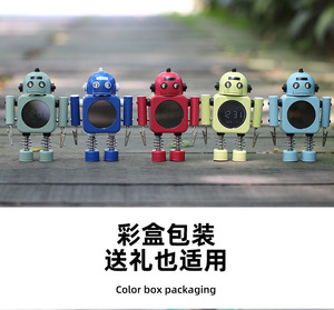 <span class=keywords><strong>Robot</strong></span> Điện Tử Để Bàn Đồng Hồ LED Kỹ Thuật Số Sáng Kim Loại Android Đồng Hồ Báo Thức Cạnh Giường Sáng Tạo Automaton Bảng Đồng Hồ Nhiệt Độ - Product Image 6