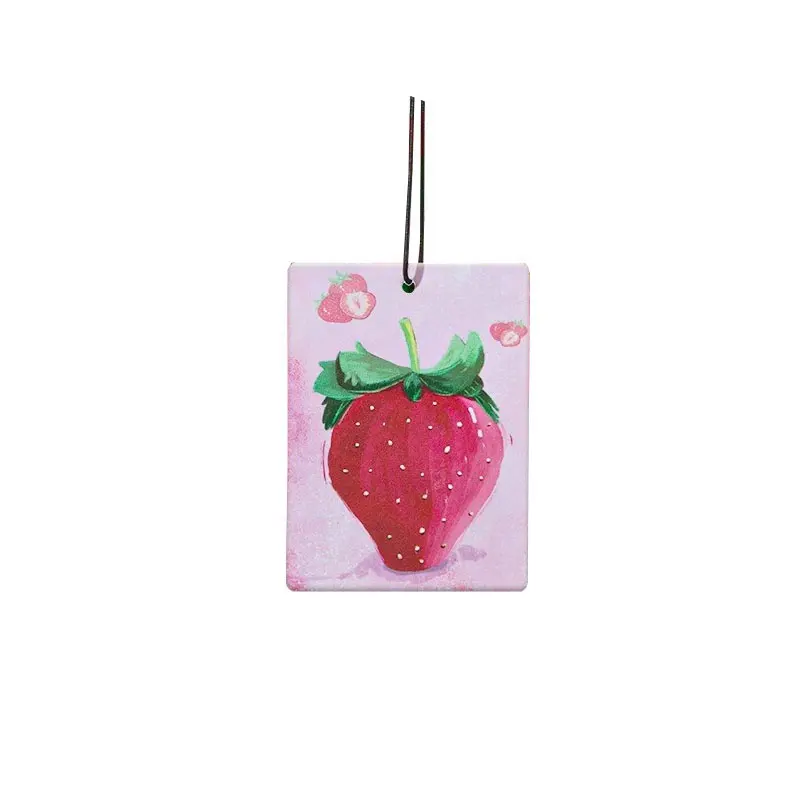 Fruity Scent Perfumes Paper Sustained Fragrance Car Accessory Interior Suspension Air Freshener Sheet