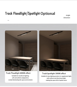 30W/20W/60W Zoomable dẫn theo dõi ánh sáng hiện đại nhôm thiết kế tuyến tính cho phòng khách shapeable đèn theo dõi - Product Image 5