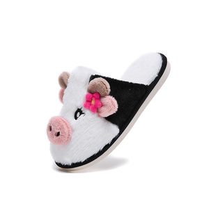 Pantofole da Donna a Forma di Maiale e Mucca - Morbide Scarpe Invernali in <span class=keywords><strong>Peluche</strong></span> di Cotone - Product Image 3