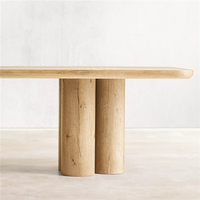 Table à manger extensible en bois massif moderne RH OSLO, assemblée, petite, pour la maison et les restaurants, ensemble de meubles de salle à manger