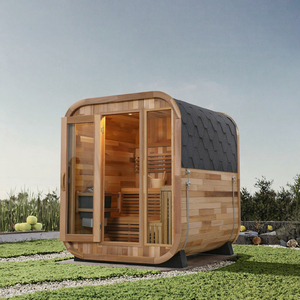 Cabina de Sauna Eléctrica de Lujo para Exteriores, Sauna Finlandesa Impermeable para Apartamentos, Villas y Uso Comercial - Product Image 3