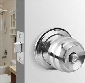 For Basics Tulip Passage <strong>Door</strong> <strong>Knob</strong> Matte Black Ambidextrous Easy Installation - Product Image 5