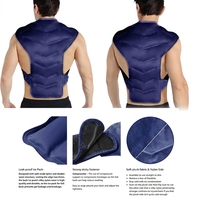 Enveloppe de glace personnalisée pour le dos, grande compresse de gel réutilisable pour le dos et les épaules, soulagement de la douleur et de la bursite