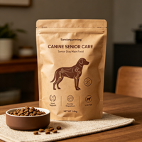Sacs Doypack Opaques à Fermeture Ziplock en Papier Kraft BOPP Imprimés Numériquement à Faible MOQ pour Aliments pour Animaux, Friandises pour Chiens et Chats, Idéaux pour l'Emballage