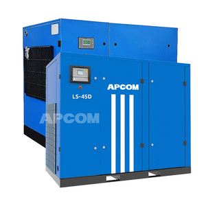 90 kW 120 HP Rotary Screw Air Compressor Stationary Industrial Compressor 8 <b>Bar</b> Air <b>Cooled</b> AC Power - Product Image 4