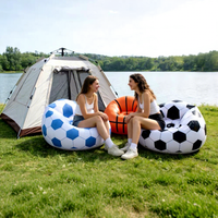 Canapé gonflable en PVC épaissi, chaise longue portable pliable pour l'extérieur, matelas pneumatique pour la sieste en pique-nique