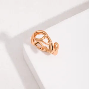 925 Подарочные женские кольца из стерлингового серебра для вечеринки, юбилейного дизайна, простые регулируемые кольца