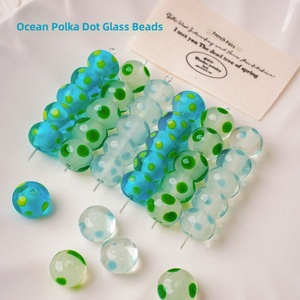 Cuentas de Vidrio Sueltas con Acabado Brillante, Altamente Transparentes, Hechas a Mano, para la Fabricación de Joyería DIY, Venta al Por Mayor - Product Image 2