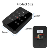 Pembaca kode Qr Barcode 6616K, pembaca kontrol akses 13.56Mhz pembaca kartu IC RS232 RS485 Wiegand 26 34 TTL 20000 SDK gratis pengguna