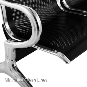 Chaise d'attente médicale Keling facile à nettoyer pour les protocoles de contrôle des infections et la sécurité des hôpitaux - Product Image 3