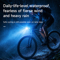 Feu arrière de vélo LED rechargeable USB-C, 23 modes, étanche, fixation multi-positions, lampe de cyclisme nocturne RGB