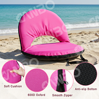 Coussin de siège de stade portable Canbo, épais, avec dossier réglable, option chauffante, personnalisable OEM ODM, vente en gros