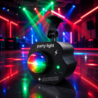 Projecteur de lumière d'ambiance LED+Laser Emslaser avec télécommande, motifs de faisceau, lumières de disco DJ, gradation réglable, pour Noël, Halloween, fête, mariage
