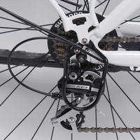 TXED Vélo de ville blanc à suspension 28 pour adulte, vélo de ville électrique 36V 250W, vélos de ville électriques à 7 vitesses