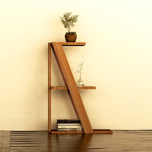 <span class=keywords><strong>Scaffale</strong></span> Moderno in Legno a Forma di Z per Soggiorno, Espositore per Libri, Supporto per Piante, Stile Nordico, <span class=keywords><strong>Scaffale</strong></span> da Terra, Arredamento per la Casa - Product Image 3