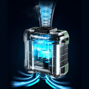 Ventilador de Cintura Recargable de 10000mA, Ventilador Portátil para Colgar en el Cuello, Ventilador de Refrigeración para Deportes y Trabajo al Aire Libre, 5 Velocidades Ajustables, Banco de Energía - Product Image 4