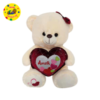 Ensemble mini en peluche joyeux saint valentin, ours en peluche, nounours