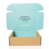 Boîte d'expédition en carton ondulé écologique avec logo imprimé personnalisé et doublure en éponge pour l'emballage cosmétique