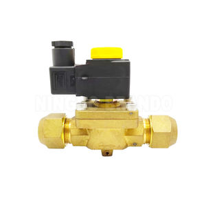 1090/6 Flare (SAE) 3/4 Zoll <span class=keywords><strong>2</strong></span>-Wege Normalerweise Geschlossenes Kühlschrank-Magnetventil für HVAC-Kühlräume 24VDC 110VAC 220VAC - Product Image 2