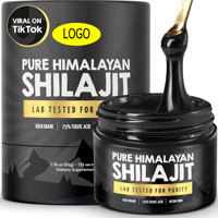 Résine de Shilajit Authentique 85% d'Acide Fulvique Grand Pot Compléments Alimentaires Naturels Biologiques Testés en Laboratoire pour Adultes