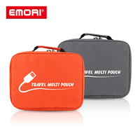 Bolsa de viaje organizadora de cables de accesorios electrónicos de poliéster multifuncional