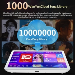 Machine de karaoké Android 19,5 pouces avec ensemble audio KTV, stockage 4 To / Connexions USB, haut-parleur de chant tout-en-un pour usage commercial et domestique - Product Image 2