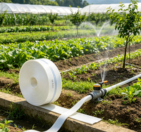 Tuyau plat tissé en PE de 2, 3, 4, 5, 6 pouces, 100 m, résistant aux UV et à la corrosion, pour irrigation agricole et moulage par inondation, certifié CE et ISO, directement de l'usine