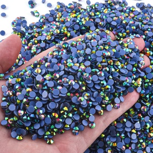 Strass thermocollants en cristal OLeeya, pierres taillées à la machine, bleu, haute qualité, prix abordable, strass décoratifs pour vêtements, en vrac - Product Image 5