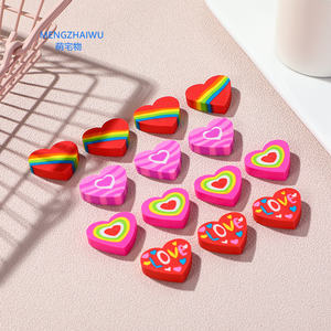 Toptan kırtasiye tedarikçisi renkli kalp şekli silgi çocuk öğrenciler için kauçuk kalem 2023 mini silgi - Product Image 2