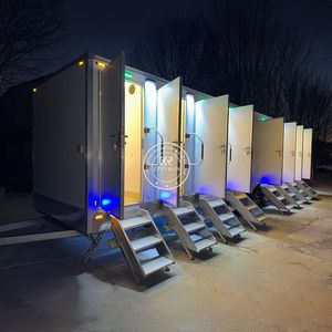 Portable Wc Travel Trailer Outdoor Mobile Camping Toilet Sandwich Panels Mobile Toilets Prefabricated Emergency EPS Toilets - Product Image 1