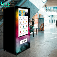 Distributeur automatique intelligent de nourriture et de boissons, distributeur automatique réfrigéré avec écran de 55 pouces pour boissons et en-cas