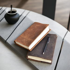 <span class=keywords><strong>Handmade</strong></span> <span class=keywords><strong>A5</strong></span> Dark Brown <span class=keywords><strong>Leather</strong></span> Journal Bìa cổ điển Du lịch Nhật ký Quyển phác thảo Bìa cá nhân da bò Bìa quà tặng cho anh ta/cô ấy - Product Image 4