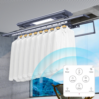 Séchoir à linge électrique rétractable intelligent TUYA WIFI pour balcon, support de plafond électrique, séchoir automatique chauffant pour intérieur