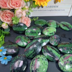 Venta al por mayor de rubí natural en zoisita paim curación cristal de cuarzo paim piedra artesanal para Decoración - Product Image 1