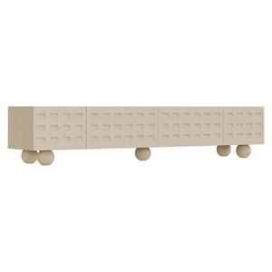 ตู้วางทีวีสไตล์นอร์ดิกทันสมัยสำหรับห้องนั่งเล่น  4 ประตู  ตู้ไม้แบบเรียบง่าย - Product Image 1