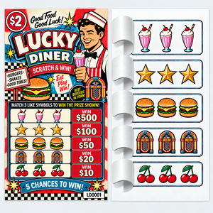 Nouveau style américain, impression couleur personnalisée avec logo, double face, données variables, cinq fenêtres, tickets à déchirer avec languette - Product Image 1