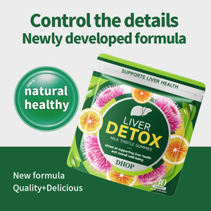 Gummies contre la gueule de bois OEM avec chardon-marie, gummies détoxifiantes pour le foie, complément alimentaire à base de plantes, remède naturel contre la gueule de bois après une boisson, formule végétalienne - Product Image 2