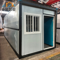 Maison conteneur pliable de qualité supérieure à toit plat, préfabriquée en acier, pour logements temporaires, vente directe usine