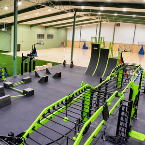 Equipo comercial <span class=keywords><strong>de</strong></span> carrera <span class=keywords><strong>de</strong></span> obstáculos Ninja Warrior para interiores, máquina multifuncional para gimnasio - Product Image 3