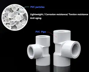 Durable utilisant un raccord de tuyau en plastique pvc à bas prix réduisant la prise pour l'alimentation en eau