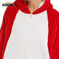 Nouveau style, vente en gros, pyjamas thermiques grande taille, costumes de cosplay d'animaux de dessin animé, vêtements de nuit doux en flanelle à capuche, pyjamas d'automne et d'hiver pour adultes