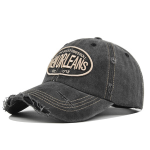 <span class=keywords><strong>Casquette</strong></span> de baseball unisexe personnalisable en jean brodé <span class=keywords><strong>Von</strong></span> Sports, style camionneur néerlandais, imperméable et anti-UV, avec boucle métallique - Product Image 2
