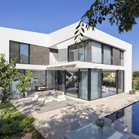 Maison duplex moderne en conteneur de 40 pieds, préfabriquée, avec structure en acier et sol en marbre chinois, villa d'usine préfabriquée MLS